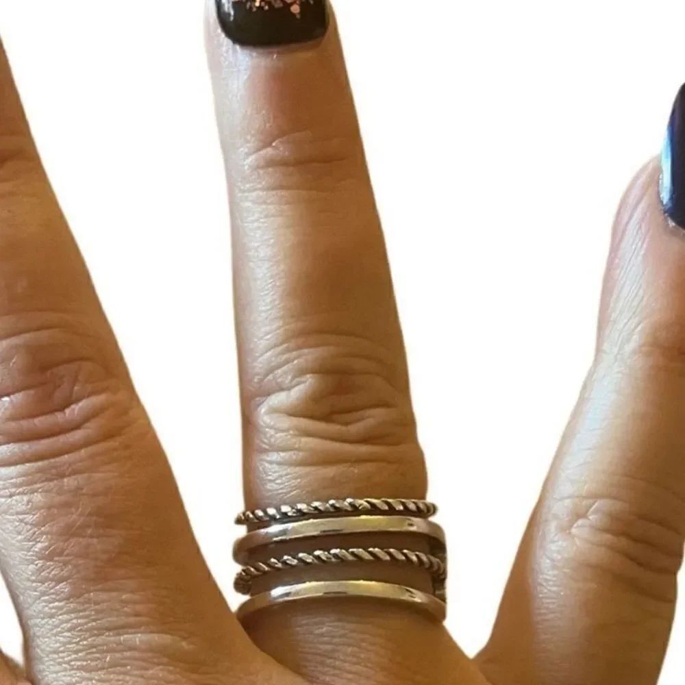 The Multimedia Stack Ring in 925 silver - Picture 5 of 5